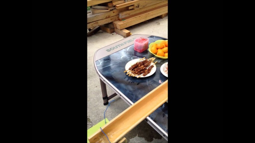 Soumen Nagashi in Niimi, Okayama - そうめん流し、新見岡山県