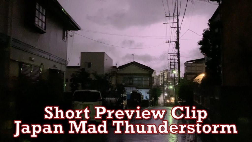 Japan Thunderstorm Rain Walk Preview Clip 2020.09.04 ASMR Ambient Sound Sleep Meditate Relax Suburb