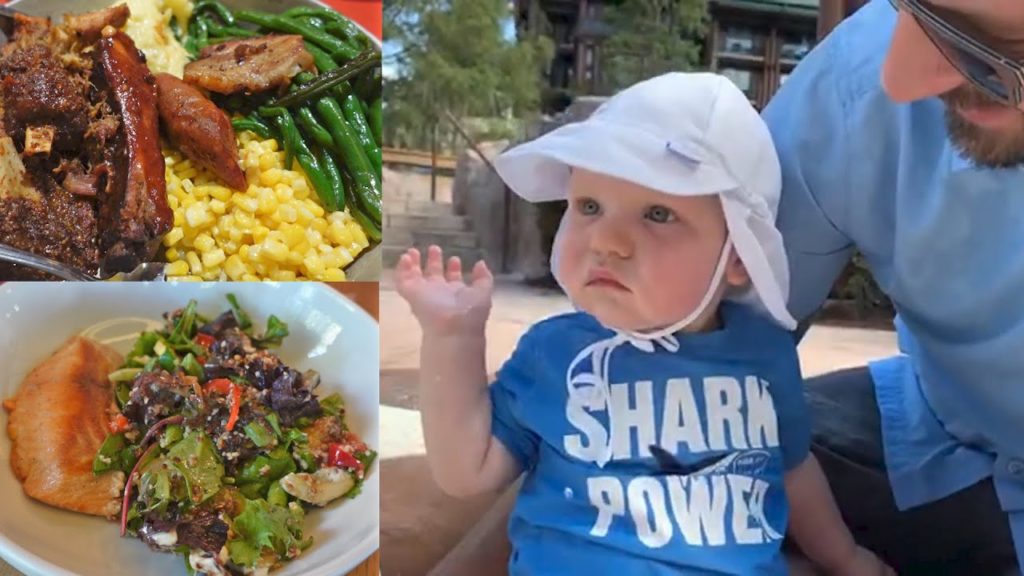 Disney Bucket List Staycation Day 3! | Eating Our Way Around The Resort & Baby Splash Pad Fun!