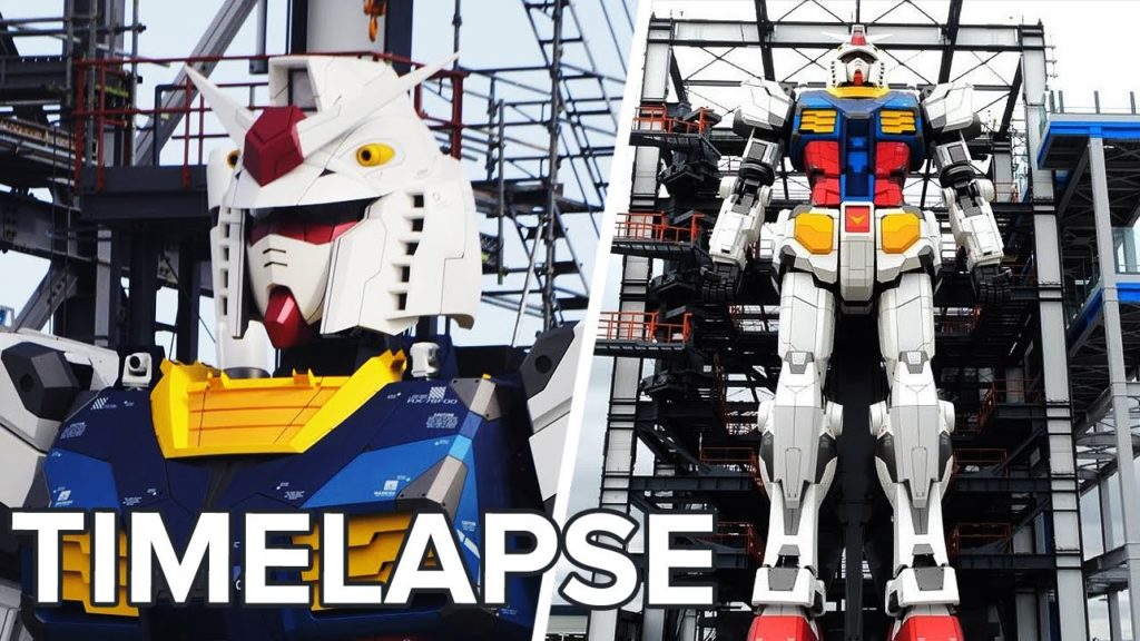 Gundam Life Size di Yokohama: il time lapse del montaggio (Time lapse Build)