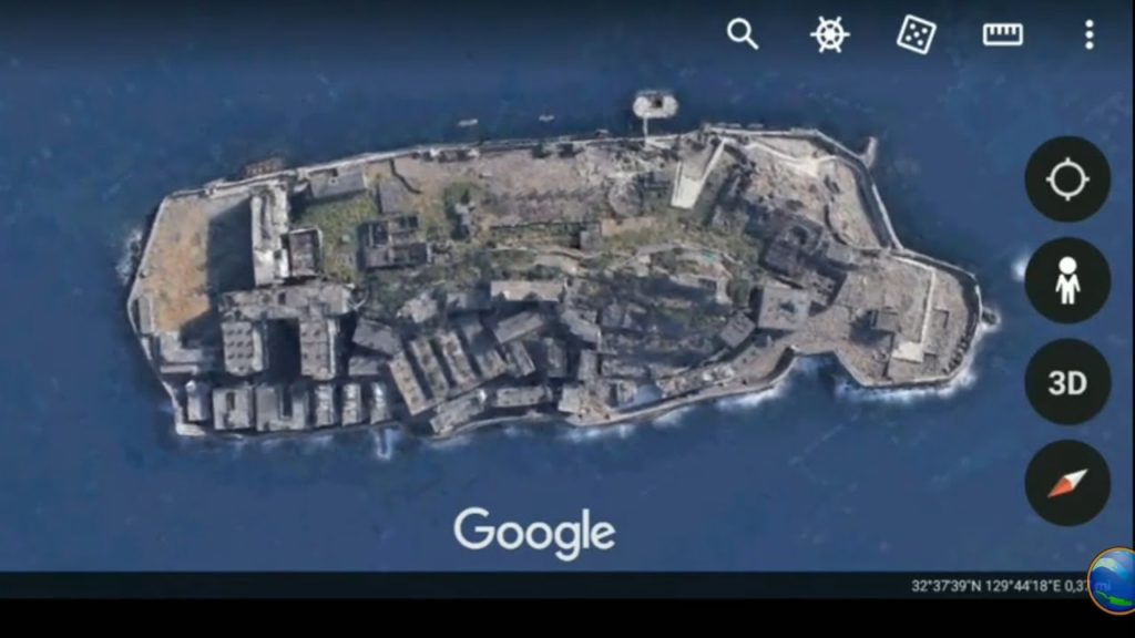 Hashima Ghost Island - Japan 🇯🇵 Google Earth 3D