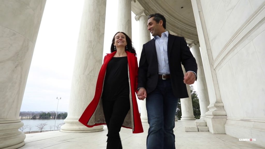 Heather & Bahador Thomas Jefferson Memorial