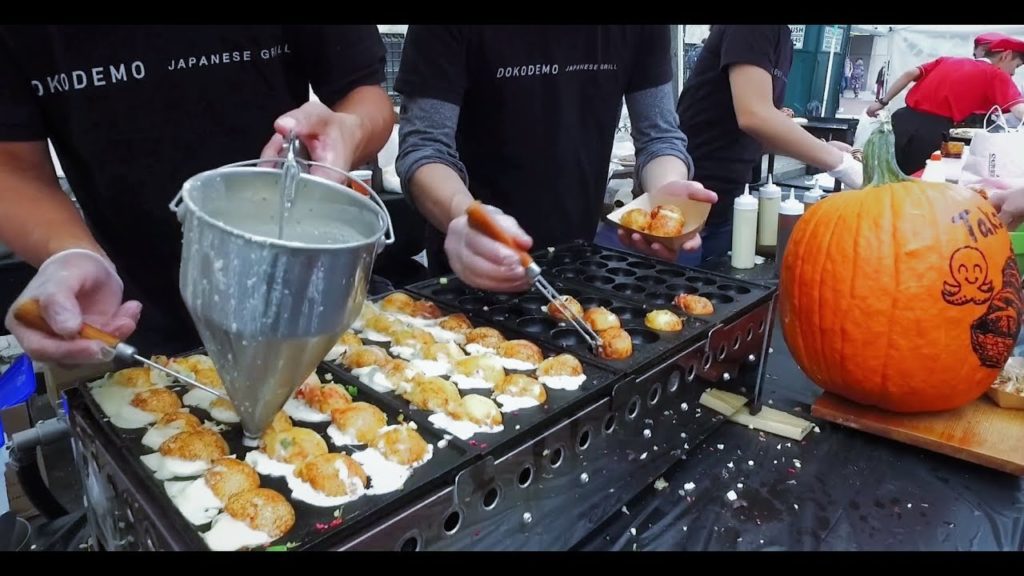 The BEST Takoyaki EVER!! At the Japan Fes NYC | INCREDIBLE Japanese street food