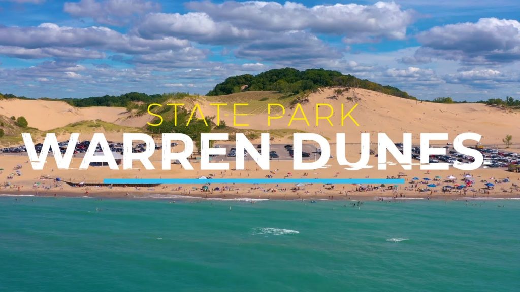 Warren Dunes State Park, Michigan | 4K drone footage Warren Dunes State Park, Michigan | 4K drone footage