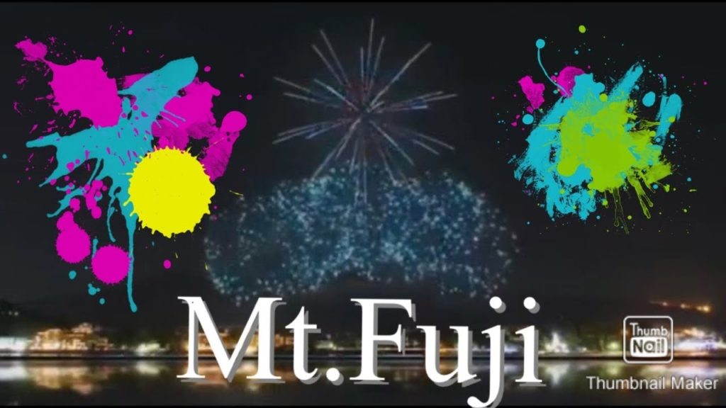 Fireworks in Mt.FUJI 2020