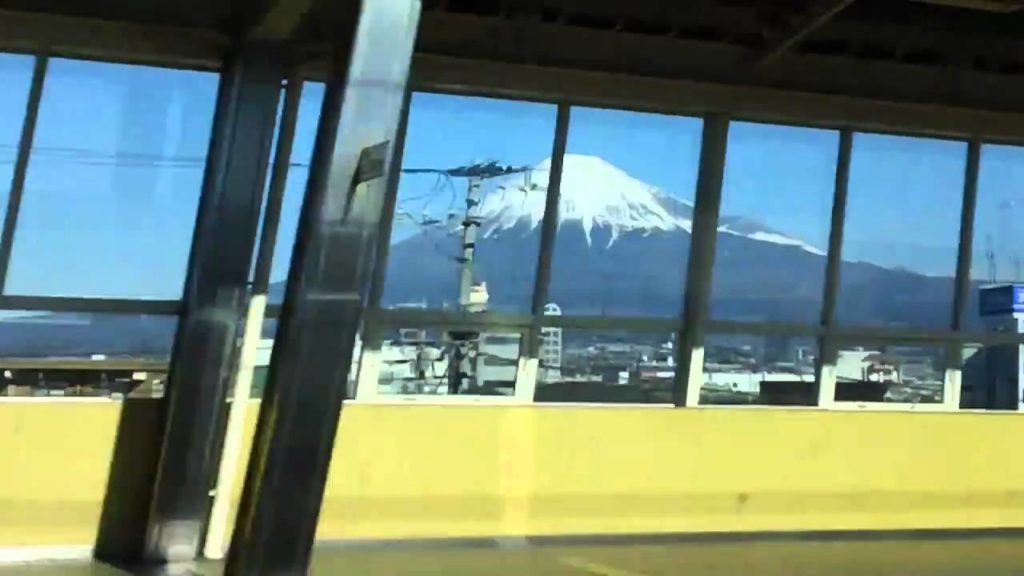 Shinkansen (Bullet Train) view of Mount Fuji