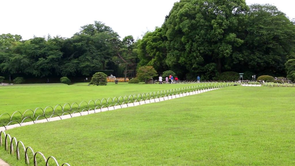 Vue panoramique du jardin Korakuen à Okayama
