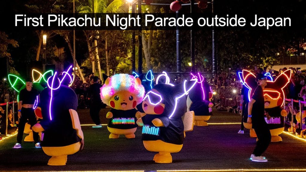 Pokemon - First Pikachu Night Parade outside Japan, in Singapore