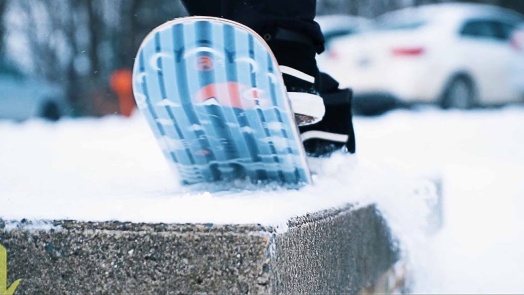 INSANELY SKETCHY SNOWSKATE SPOT!!!