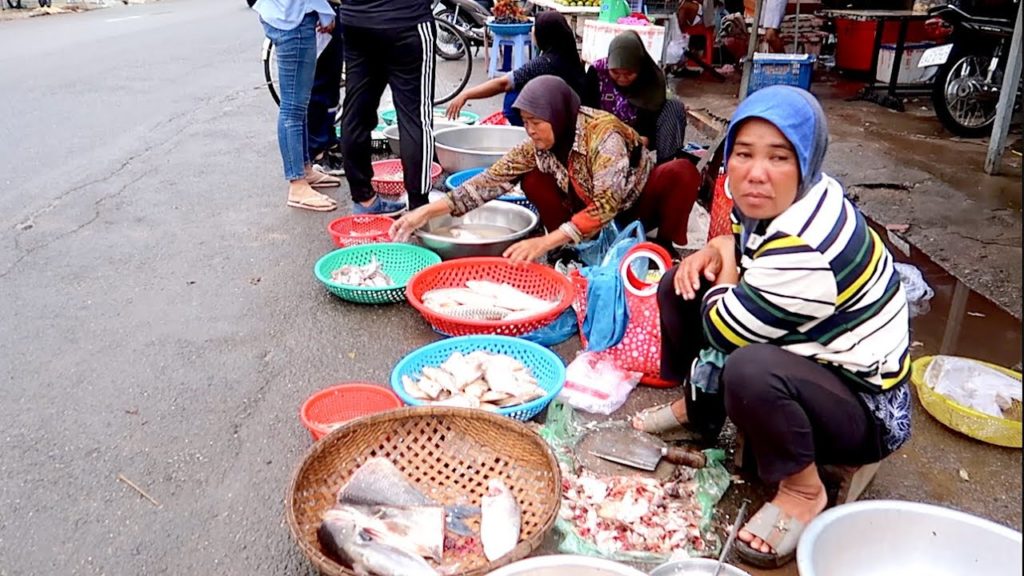 Chroy Changva Farmer Market in Phnom Penh Cambodia