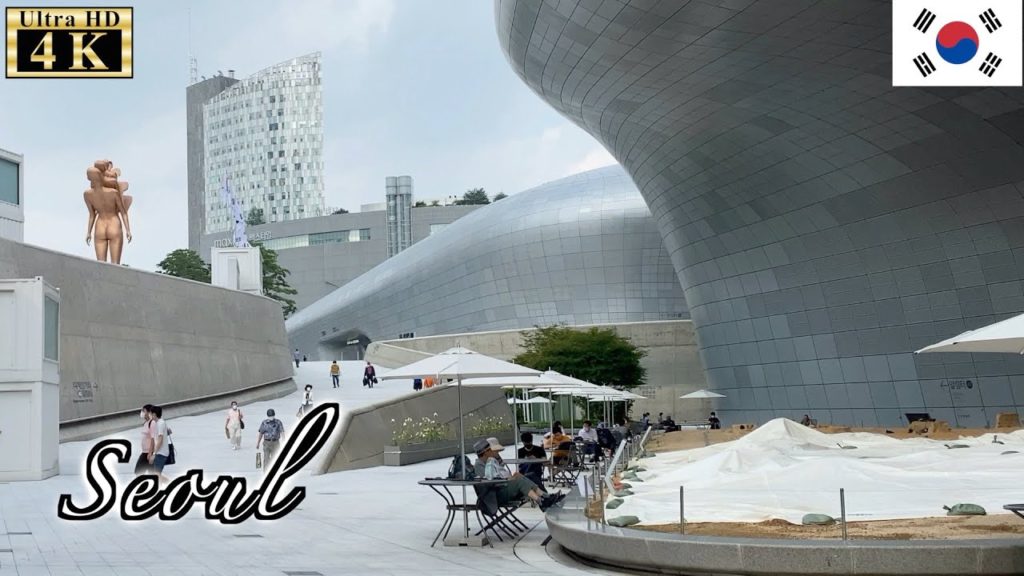 🇰🇷Seoul Summer Walk - Dongdaemun Design Plaza | Zaha Hadid Architects -【4K 60fps】