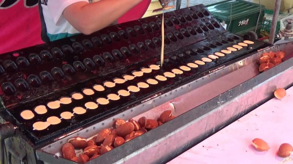 2019 Street food Japan, Japanese sponge cake, Baby Pancake,ベビーカステラ