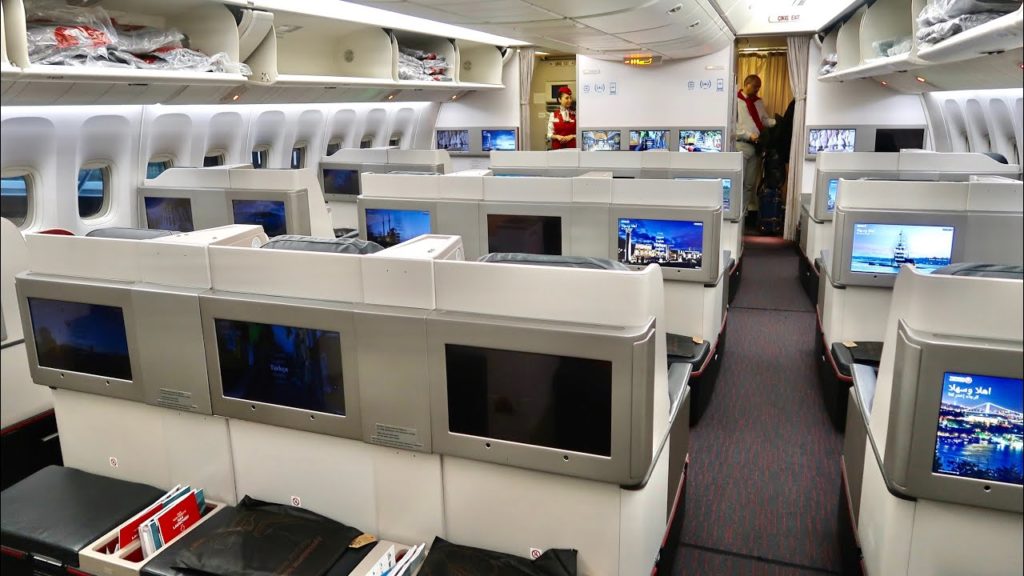 Turkish Airlines Boeing 777 Business Class  - Hong Kong to Istanbul