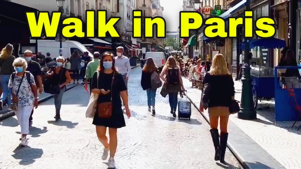 🇫🇷 Walking tour in Paris : "Rue des Petits Carreaux" at lunch time 🚶