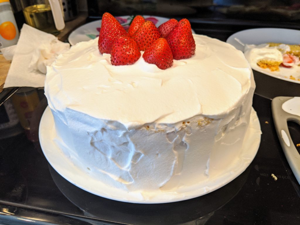 First attempt at Japanese Strawberry Shortcake (いちごのショートケーキ)