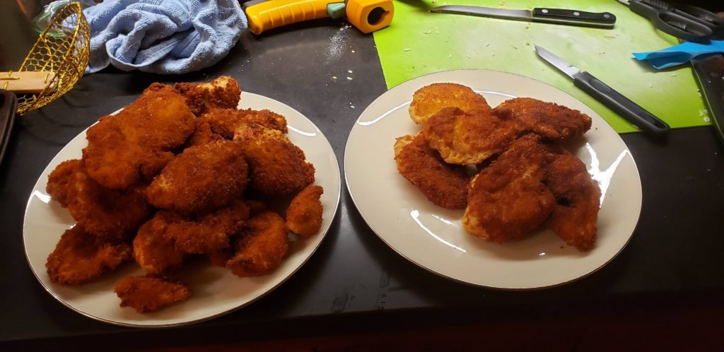First attempt at Chicken Katsu. Breading was a bit thin on some, please critique!