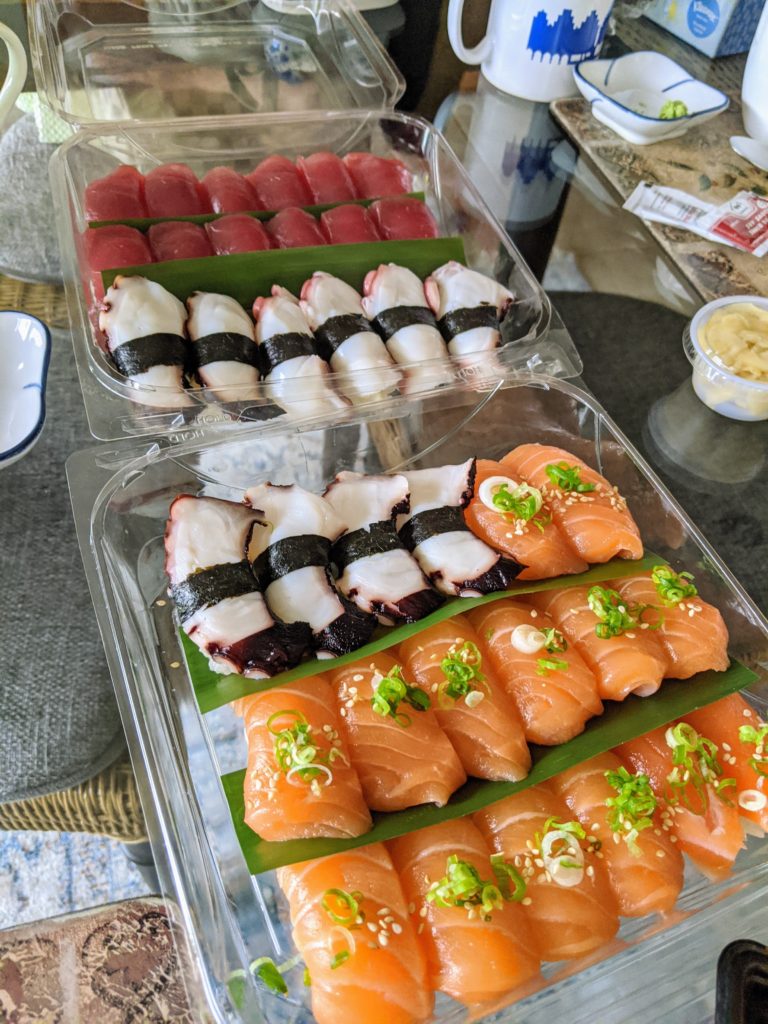 Nigiri favorites for takeout