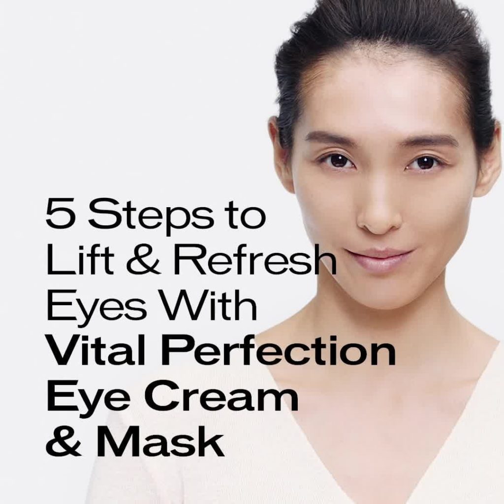 Here’re five simple steps to lift and refresh eyes with our #VitalPerfection Eye...