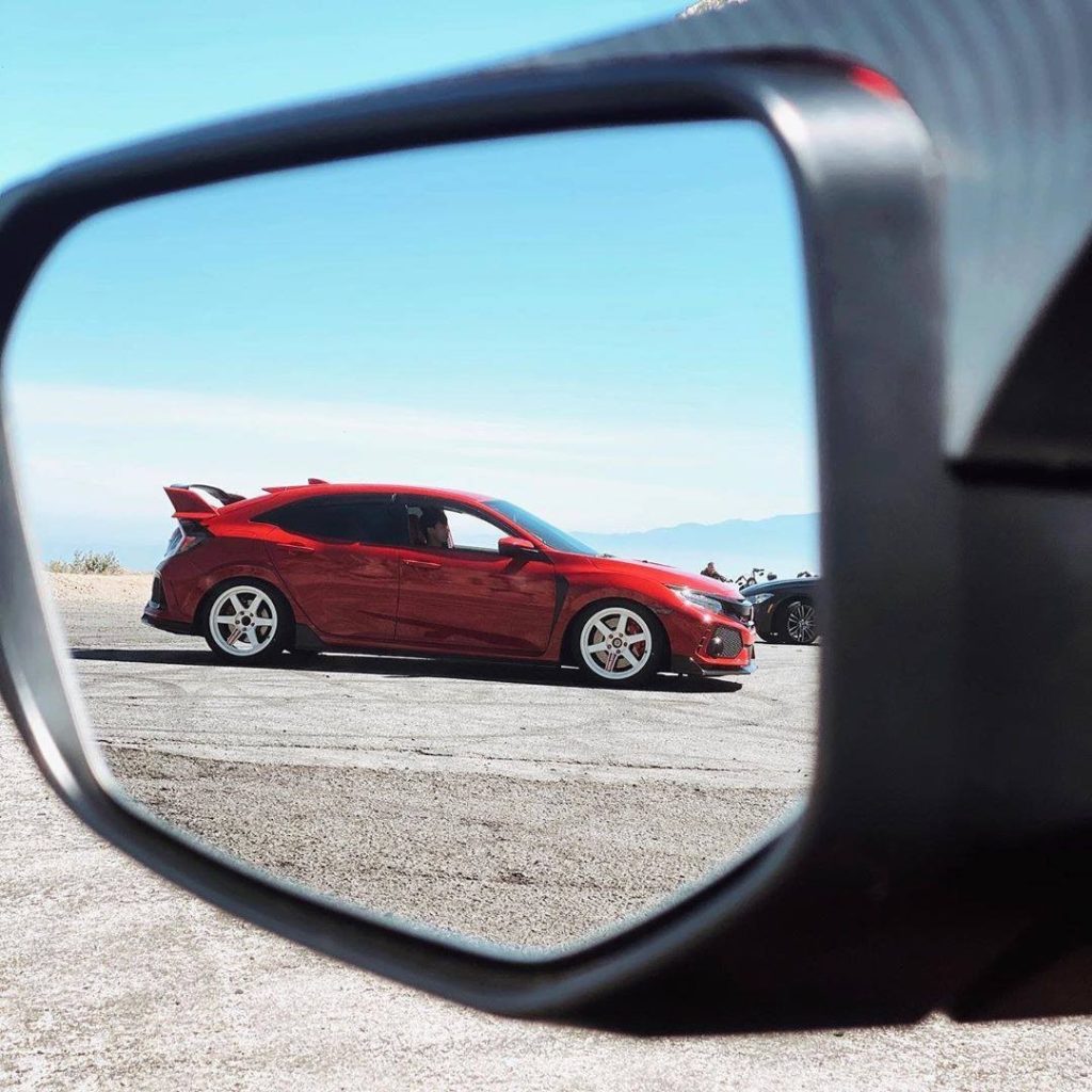 Sneaking a peak in the sideview mirror to spot this #CivicTypeR.  : Thanks, @be...