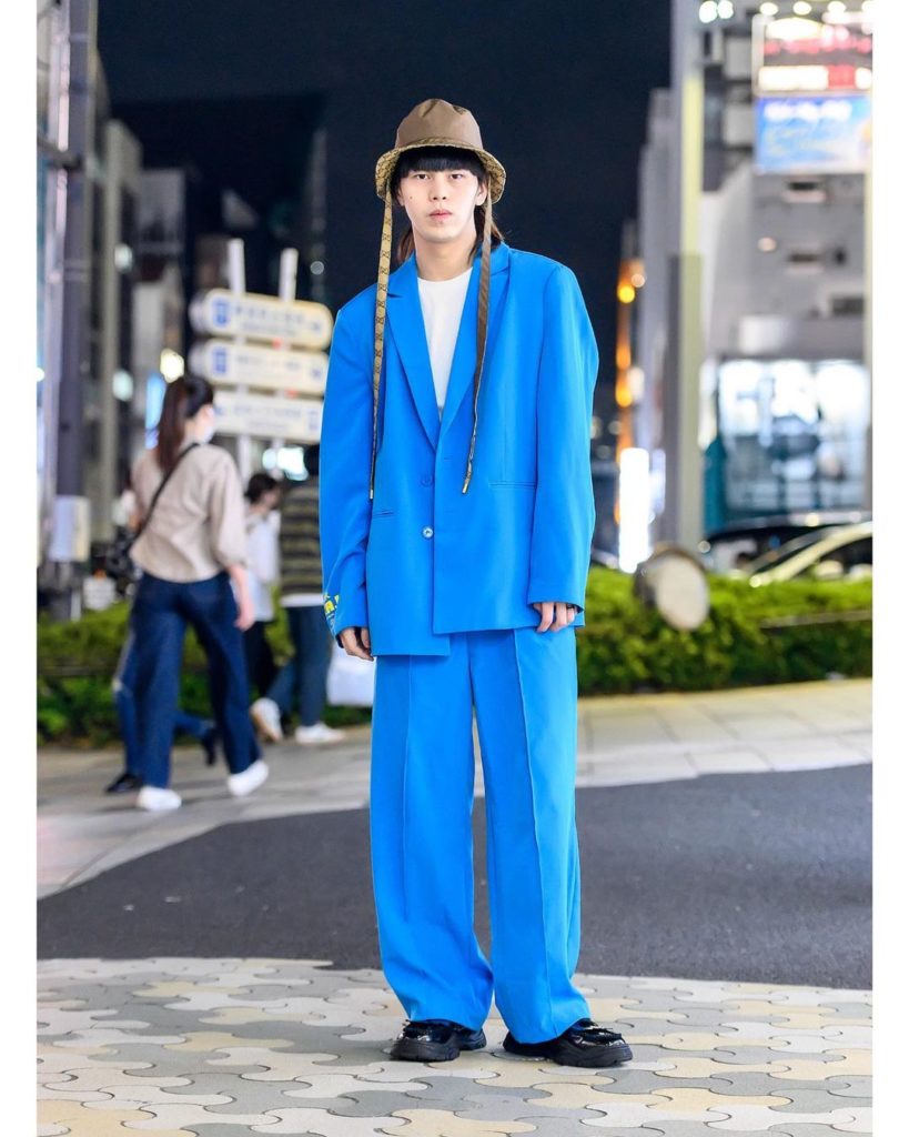 This is Tokyo Fashion Week, and we're shooting street style for Vogue! These are...