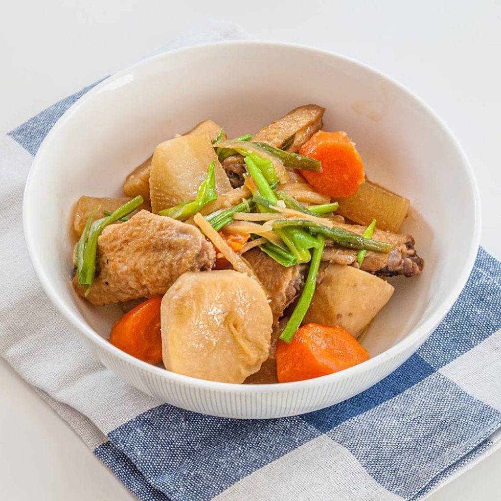 "Nimono" is a hearty, country-style stewed dish with daikon radish and carrot, t...