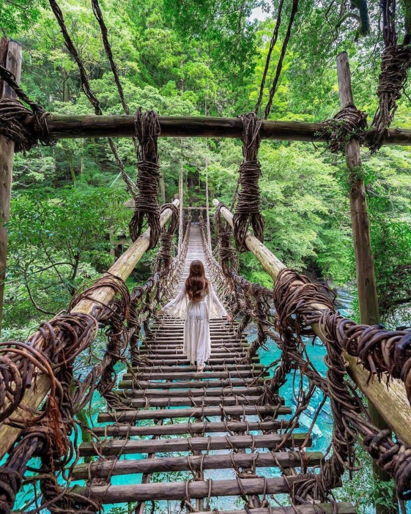 Iya Kazurabashi Bridge in Tokushima Prefecture look like you've stepped into a f...