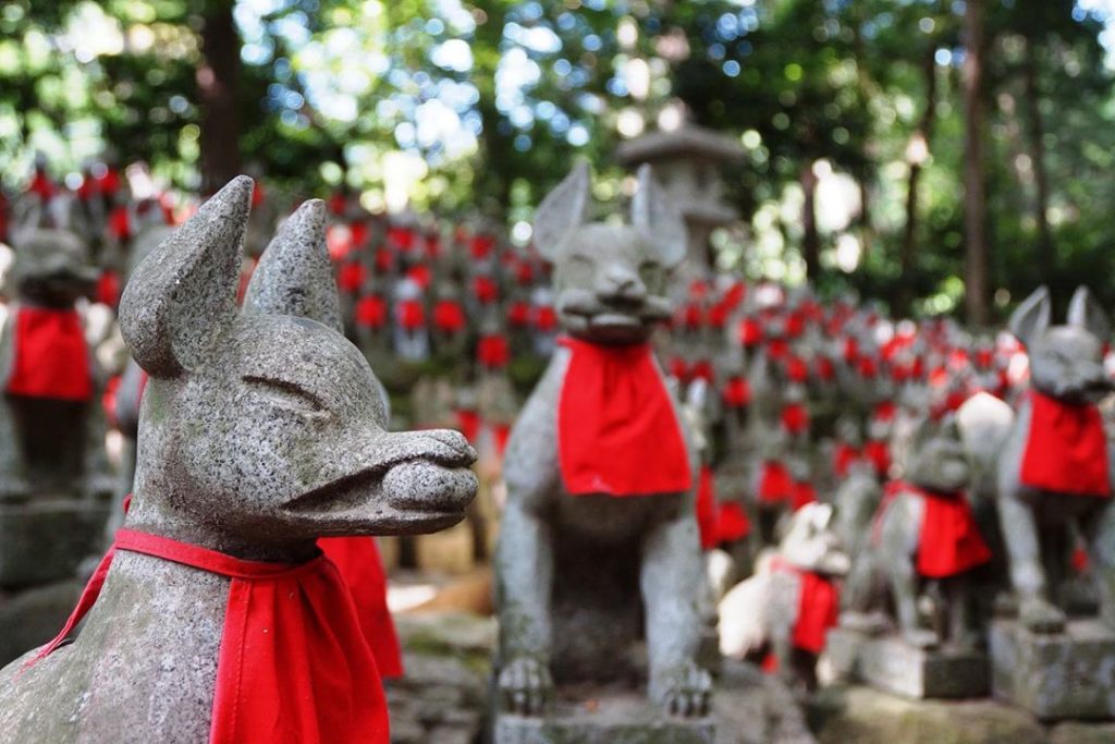 Visit Japan: Myogonji Temple, also known as Toyokawa Inari, has over 1,000 stone foxes throug… Myogonji Temple, also known as Toyokawa Inari, has over 1,000 stone foxes throug...