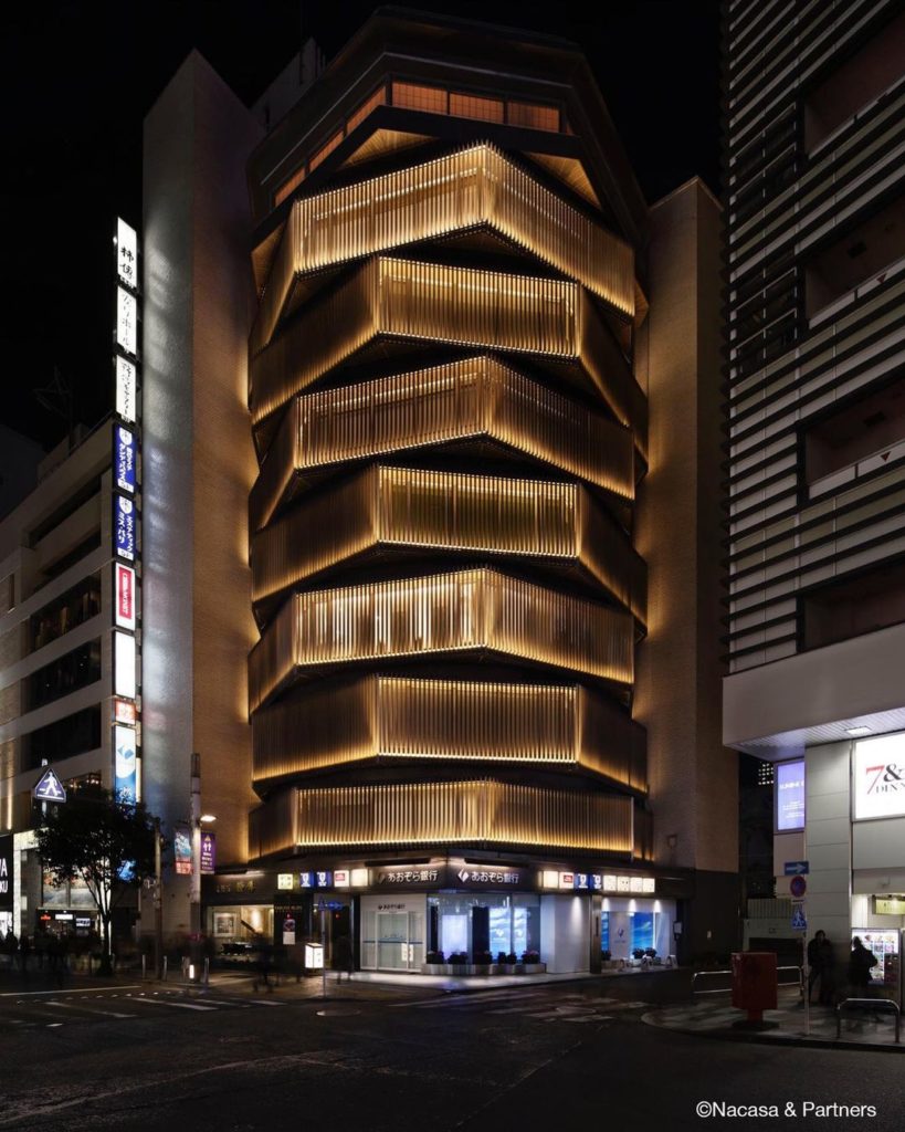 The Yasuyo Building is a unique architectural structure near the Shinjuku statio...