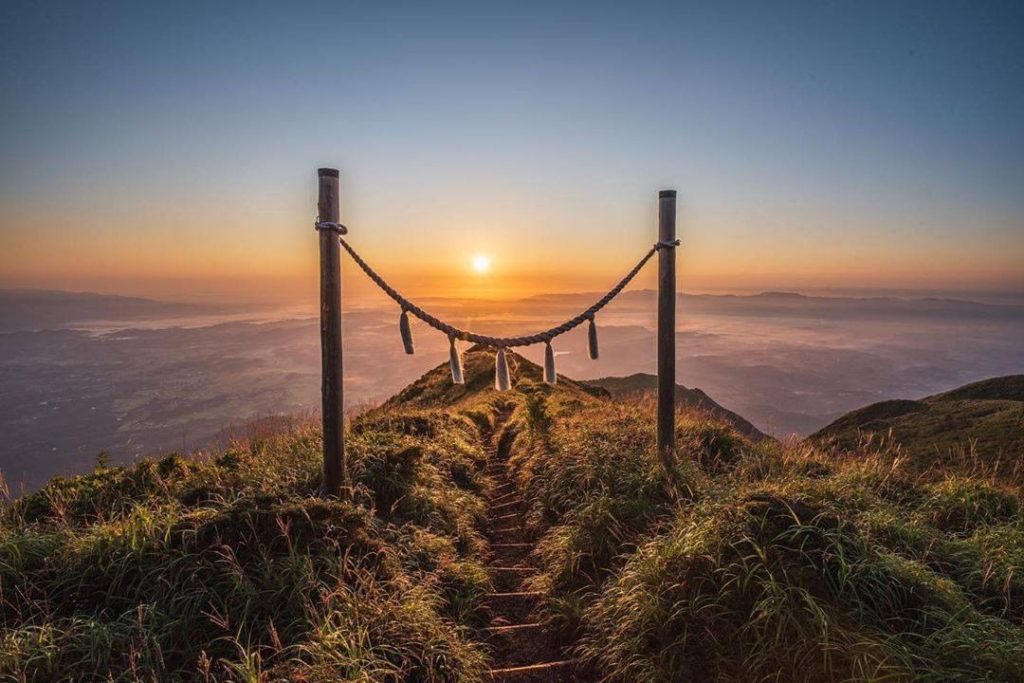 Check out this beautiful torii gate! Located in the hiking trail of Mt. Takachih...