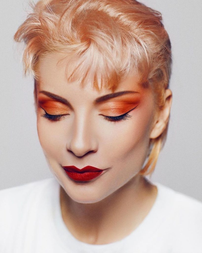 Embrace the season with this tonal take. Get actress @najwanimri look by makeup ...