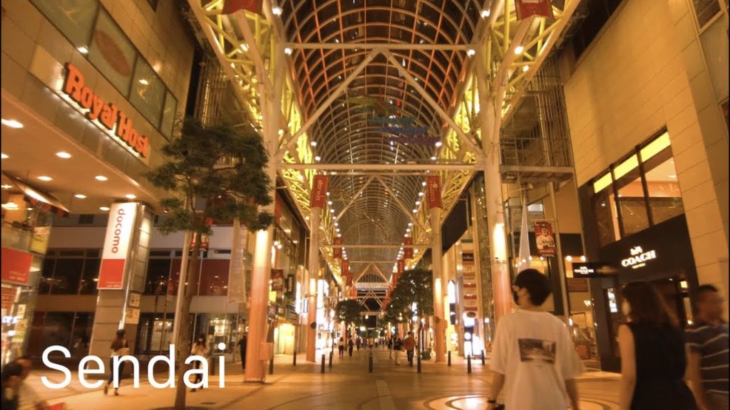 夜の仙台散歩/Sendai Night walk【4K】