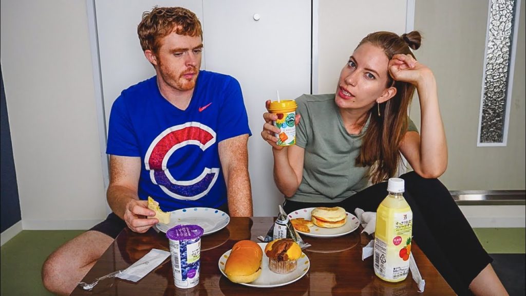 Japanese Breakfast with ONLY Convenience Store Food Items!