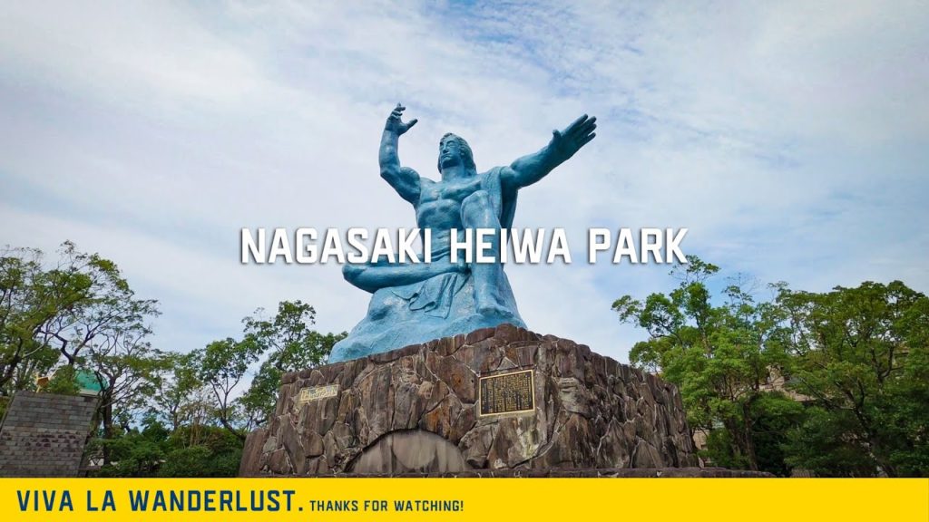 [4K]Peace Park and Hypocenter Park in Nagasaki.Japan.長崎の平和公園（平和祈念像）と爆心地公園。原子爆弾（ピカドン）が落とされた過去に思いを馳せる。