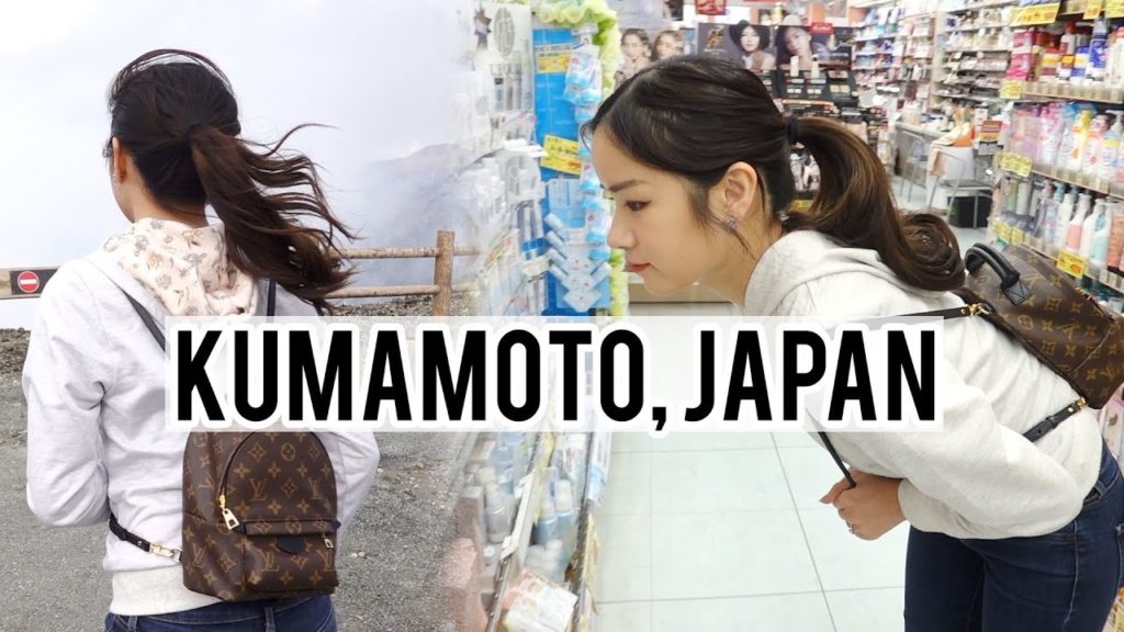 Roadtrip in Japan! Going to an active Volcano & Shopping in Kumamoto