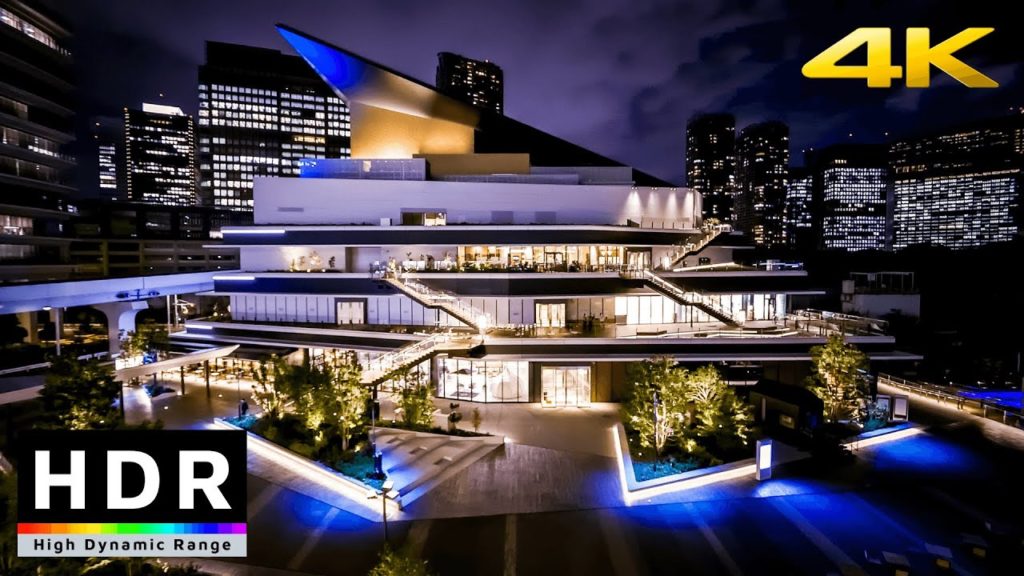 【4K HDR】Night Walk from Tokyo Bay to Tokyo Tower (東京散歩) - Fall 2020