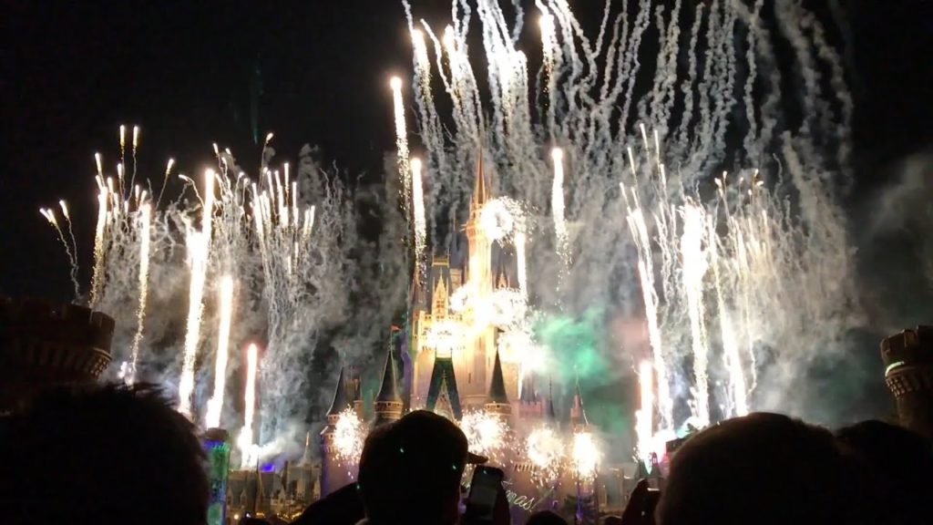 Tokyo, Japan - Tokyo Disneyland Electrical Parade Dreamlights Christmas Parade and Fireworks (2017)