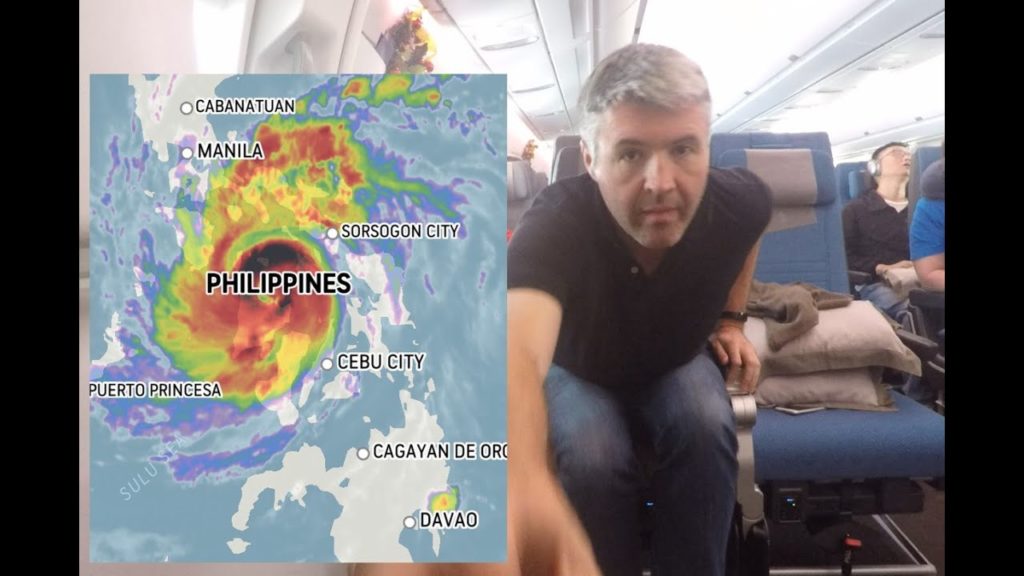 Escaping the Typhoon! Singapore Airlines Airbus A350 in Economy Class. A (lucky) Flight Review.