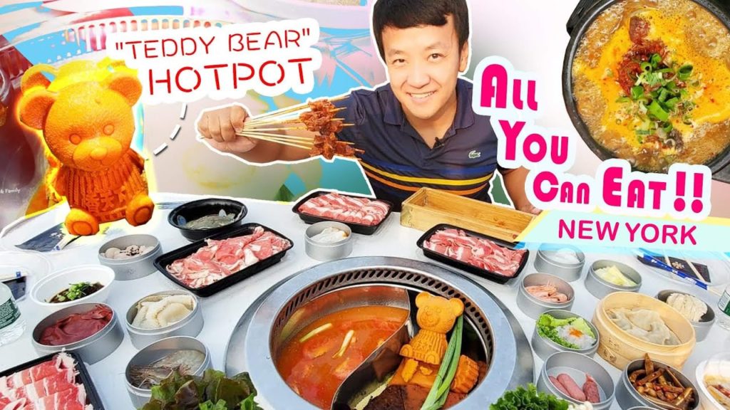 All You Can Eat "TEDDY BEAR" HOTPOT & BEST Korean Pancake, Dumplings in New York