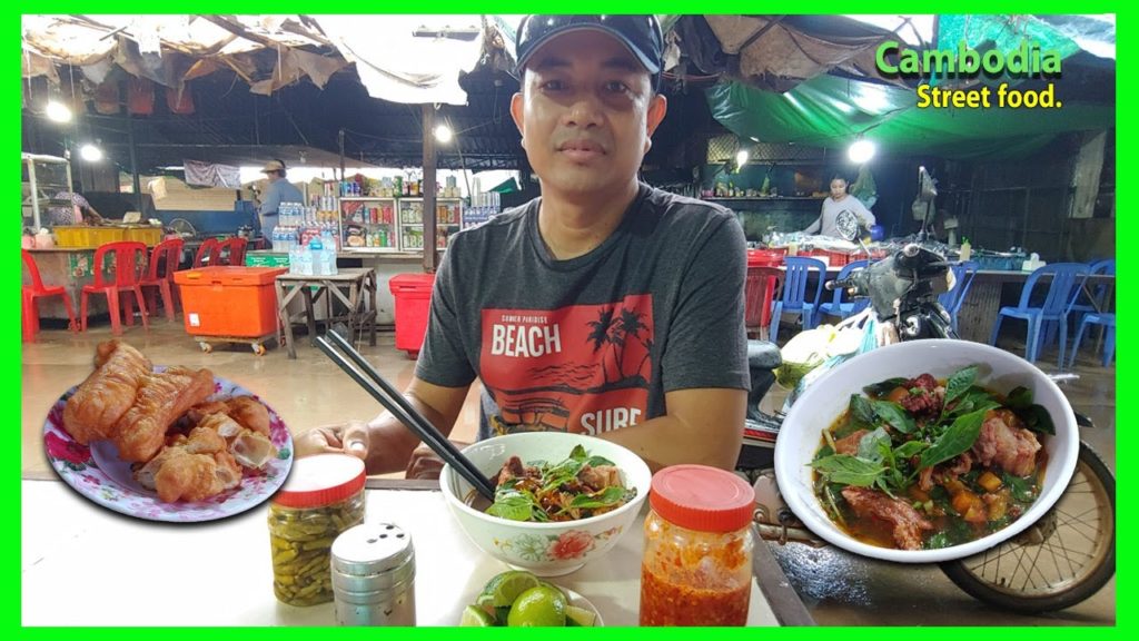 Hot beef stew noodle soup – Street food in Thnal Totueng market Cambodia- My Awesome breakfast. Hot beef stew noodle soup - Street food in Thnal Totueng market Cambodia- My Awesome breakfast.