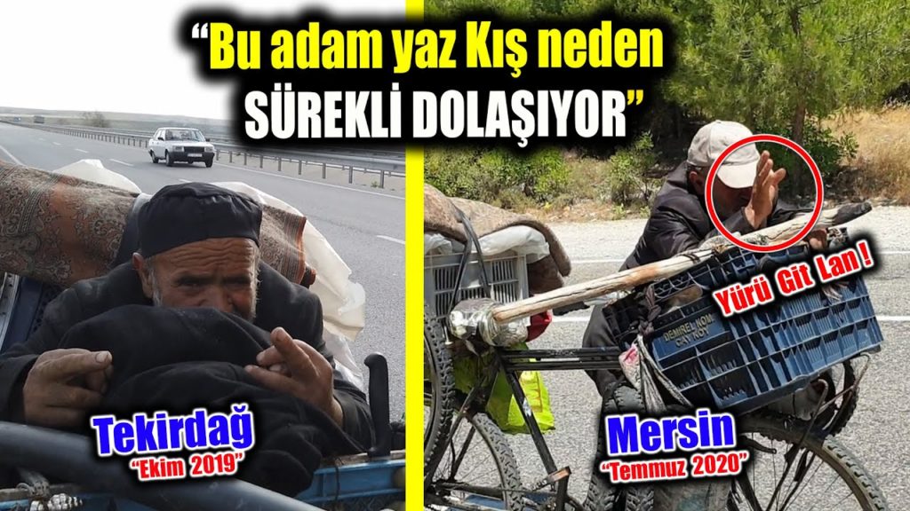 Yaz kış dinlemeden bütün ülkeyi baştan aşağı yaya olarak dolaşan Gezgin Bir Adam - Mersin - Tekirdağ