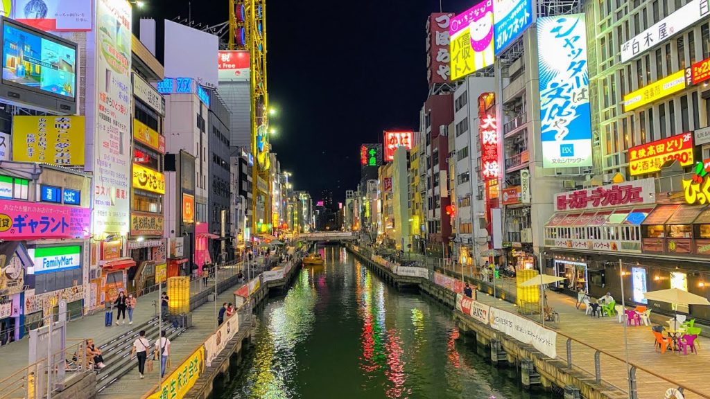 大阪の散策 : Osaka Night Walk - Dotonbori & Ebisubashi | Japan Walking Tour 4K #ASMR