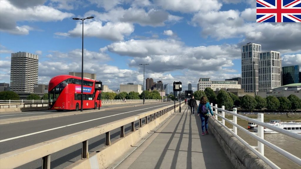 🇬🇧London Post-Lockdown Walk - Waterloo Bridge -【4K 60fps】