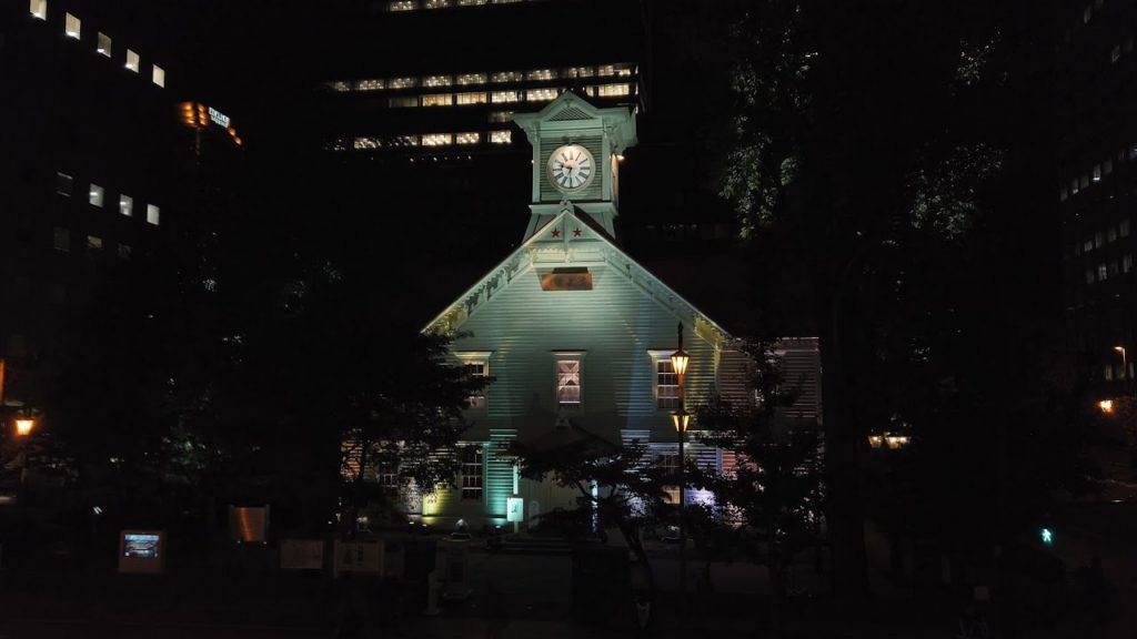 4K 2020 Walk in Hokkaido Sapporo Clock Tower Luminarie 札幌時計台ルミナリエ Binaural ASMR