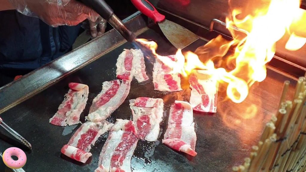 Grilled Beef Loin Sushi - Korean street food