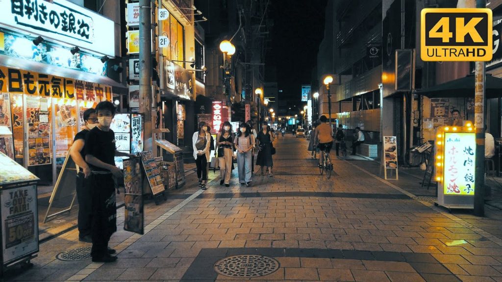 CAMINHANDO À NOITE POR HAMAMATSU [JAPÃO - 4K]