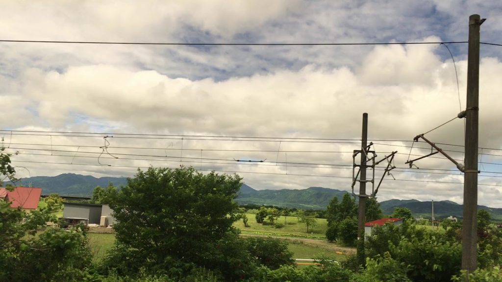 후라노 가는 중 Going to Furano by train