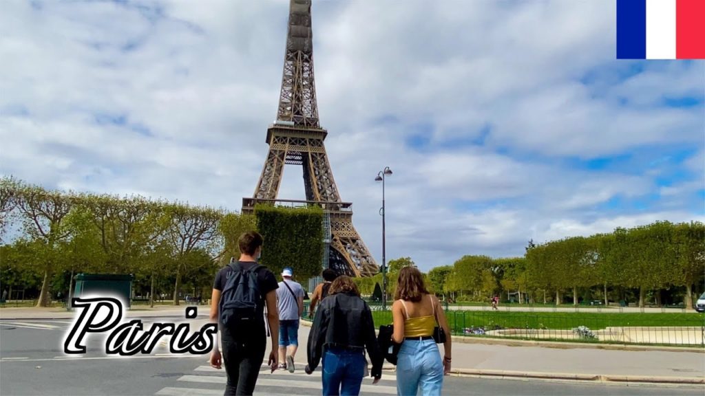🇫🇷Paris Summer Walk - Eiffel Tower | Champ de Mars -【4K 60fps】