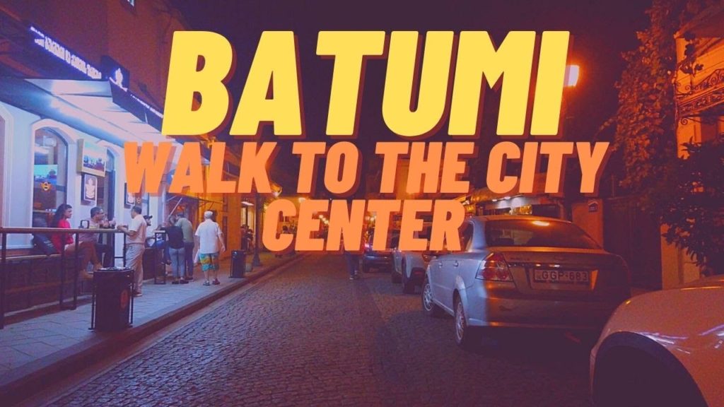 Nigth BATUMI 2020 Virtual Tour | 【4K】 | Walk to the city center - Batumi miracle