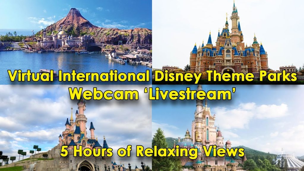 'Live' International Disney Parks 5 Hr Stream Cam - Sleep Relax Study Hong Kong/Shanghai/Paris/Tokyo