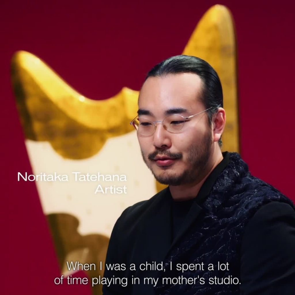 Traditional imagery, rooted in the modern moment. Collaborating artist Noritaka ...